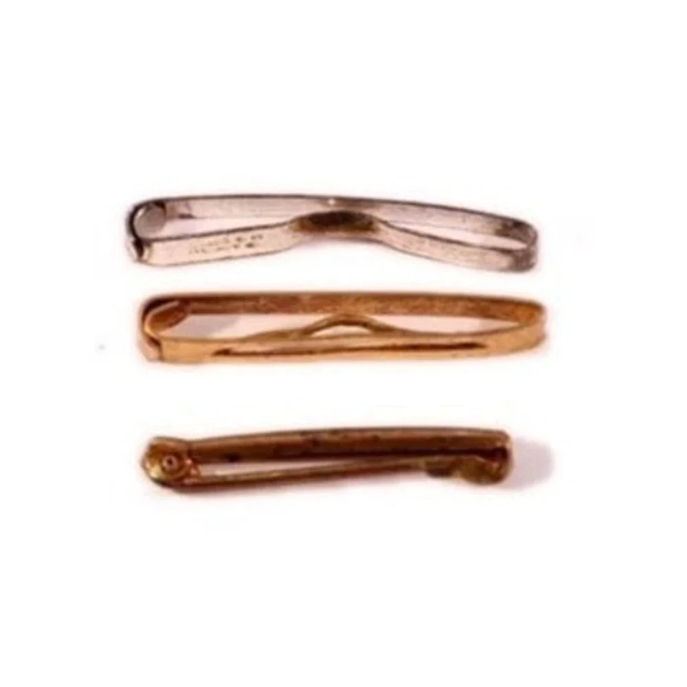 Antique‎ Lot of 3 Tiny Victorian Lingerie Clip Pins